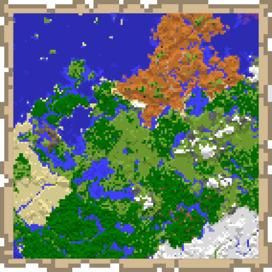 A minecraft map, clicking on it will take you to the AV Dynmap