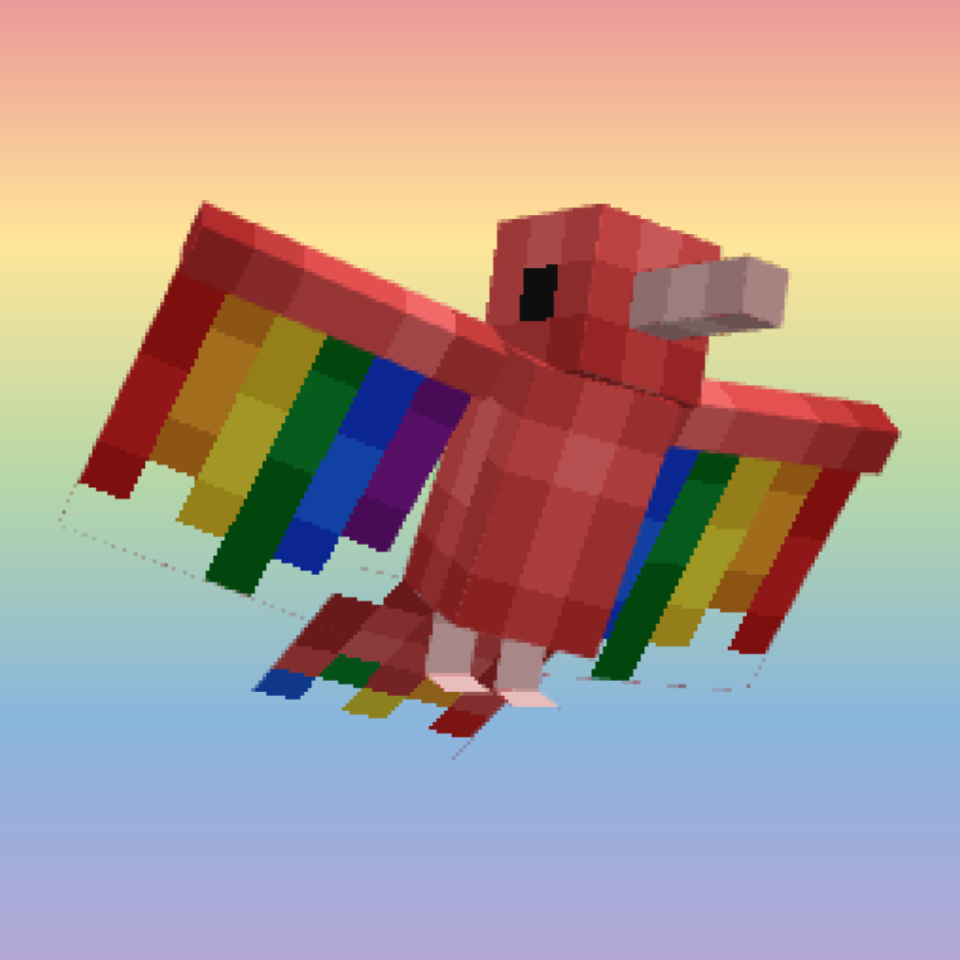 Rainbow Bird in Server