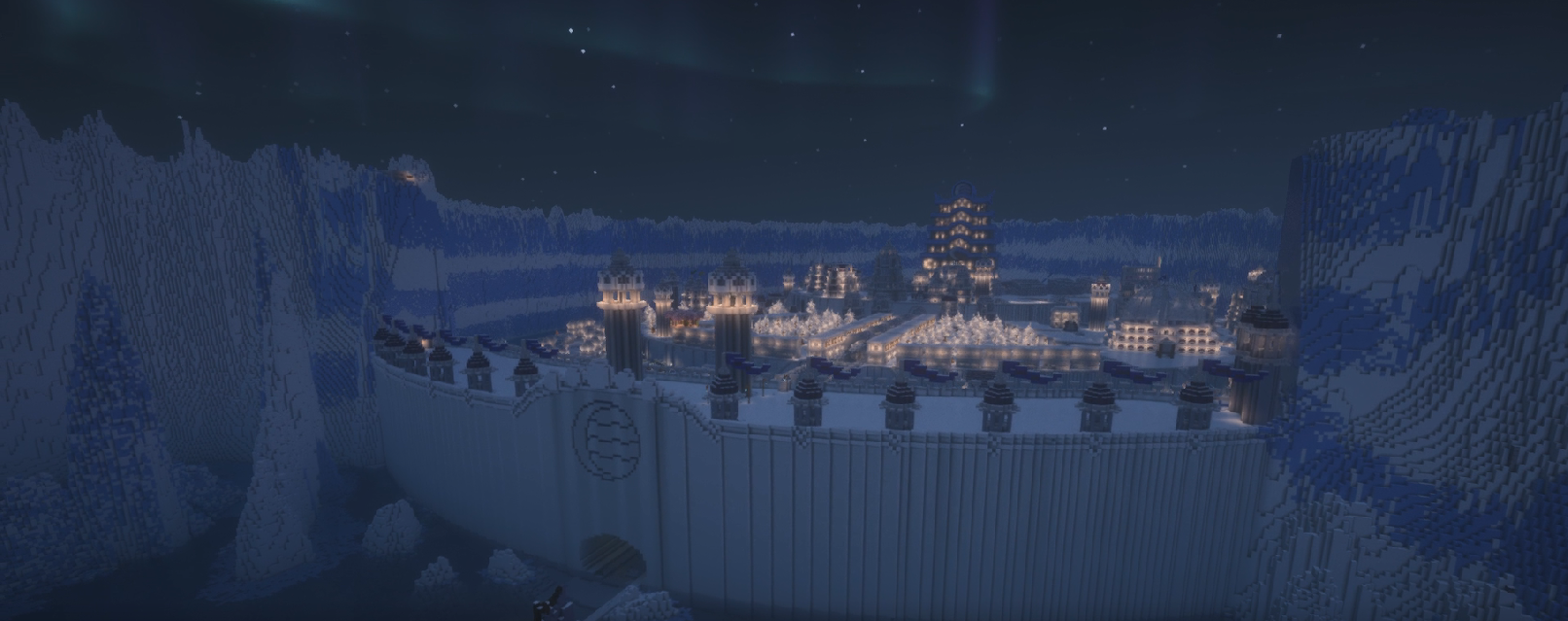 Image of the Northern Water Tribe at Night in the Server